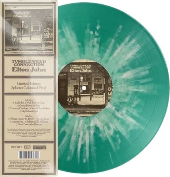 Грамофонна плоча Elton John - Tumbleweed Connection (Green Splatter Coloured) (LP)