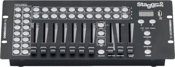 Controlador de iluminación, interfaz Stagg Commandor 10 Controlador de iluminación, interfaz - 1