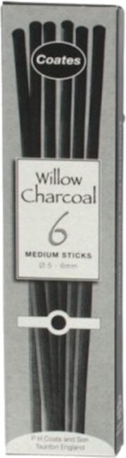 дървени въглища
 Coates Willow Комплект естествени въглени 5 - 6 mm 6 бр.