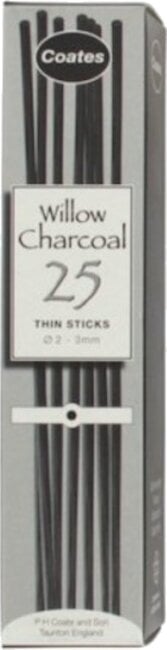 Anglis Coates Willow Charcoal 25 pcs Thin