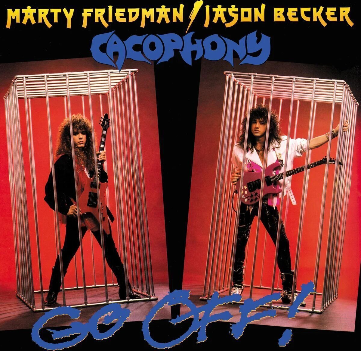 Disc de vinil Cacophony - Go Off ! (Yellow with Black Splatter Coloured) (Limited Edition) (LP)