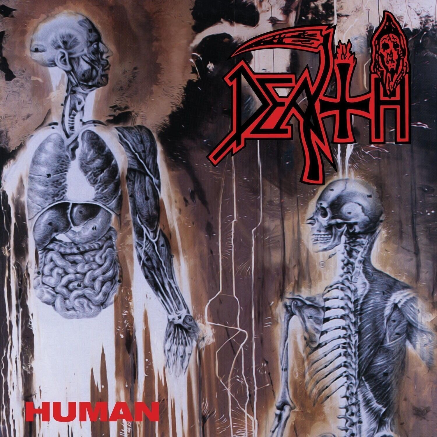 Vinyl Record Death - Human (Tri Color Splatter Coloured) (LP)
