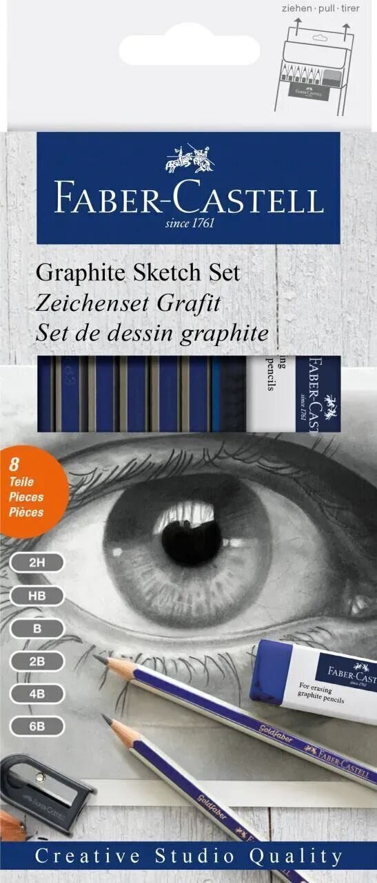 Faber Castell 82.1921 Sada uměleckých tužek 8 ks