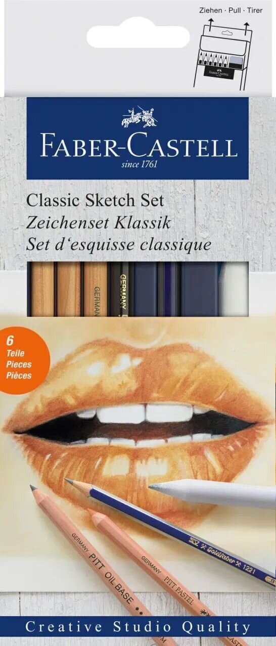 Faber Castell 82.1922 Sada uměleckých tužek 6 ks