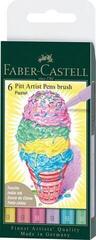Huopakynä Faber Castell 82.2929 Sarja sivellin kyniä Pastel 6 kpl
