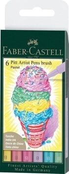 Felt-Tip Pen Faber Castell 82.2929 Set of Brushpens Pastel 6 pcs - 1