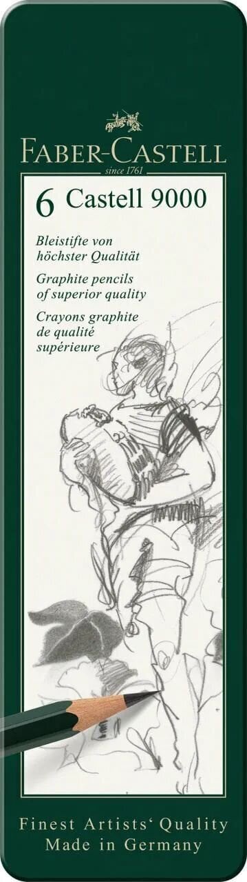 Creion grafit Faber Castell 82.1901 Set de creioane 6 Bucăți