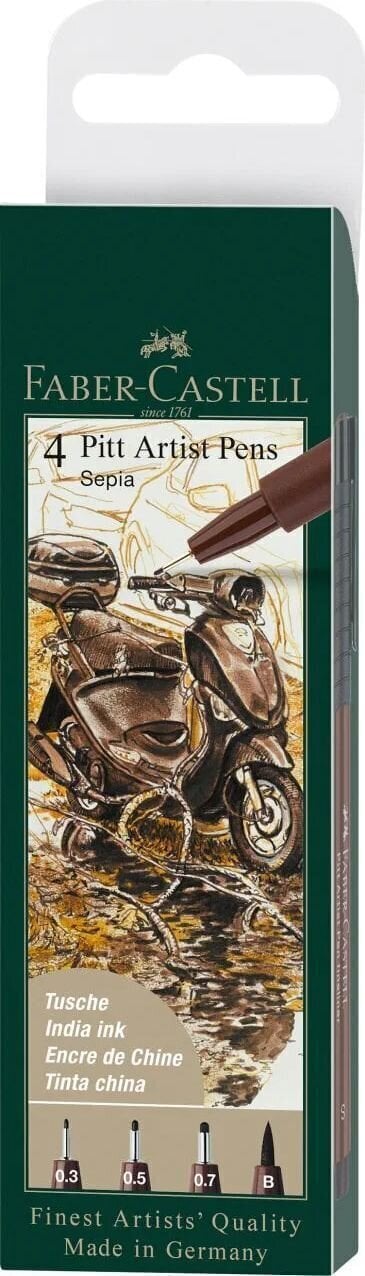 Faber Castell 82.2903 Sada fixek Sepia 4 ks
