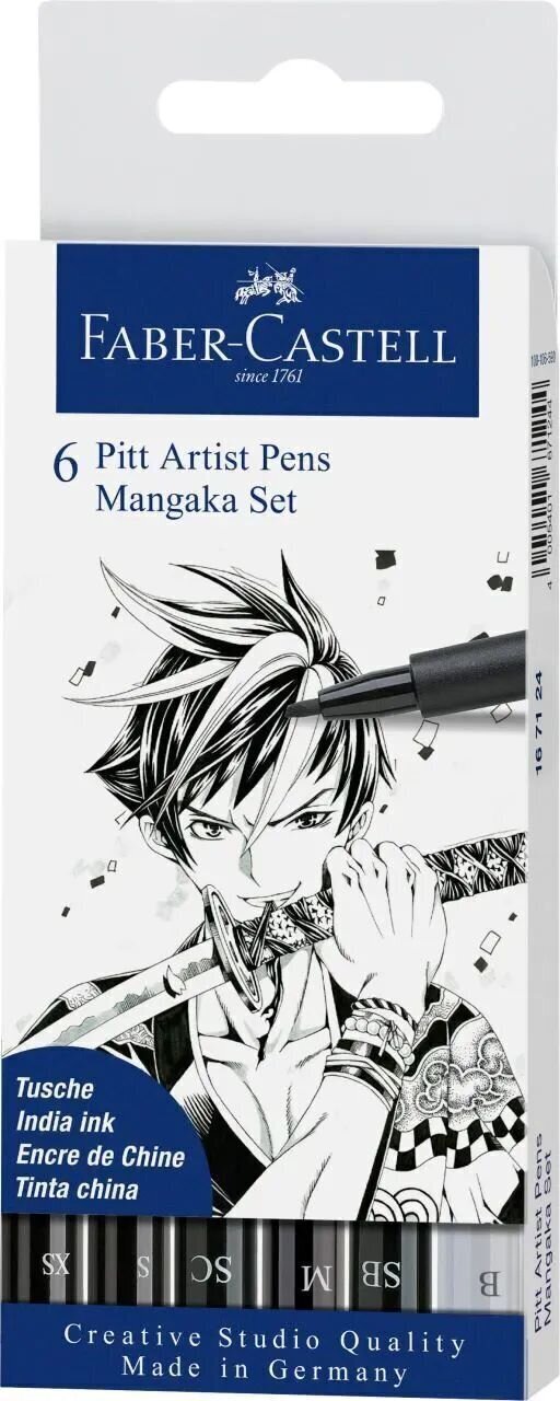 Felt-Tip Pen Faber Castell 82.2922 Set of markers Manga 6 pcs