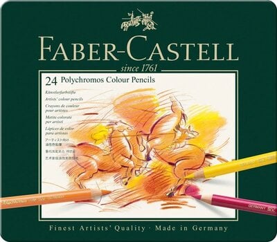 Pastellpliiats Faber Castell Polychromos Värvipliiats 24 tk - 1