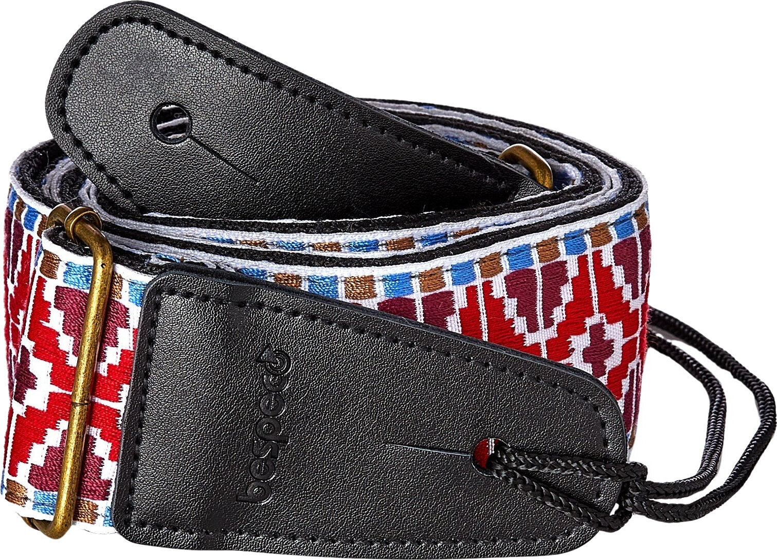 Tekstilni kaiš za gitaru Bespeco TCJRD Red Tekstilni kaiš za gitaru