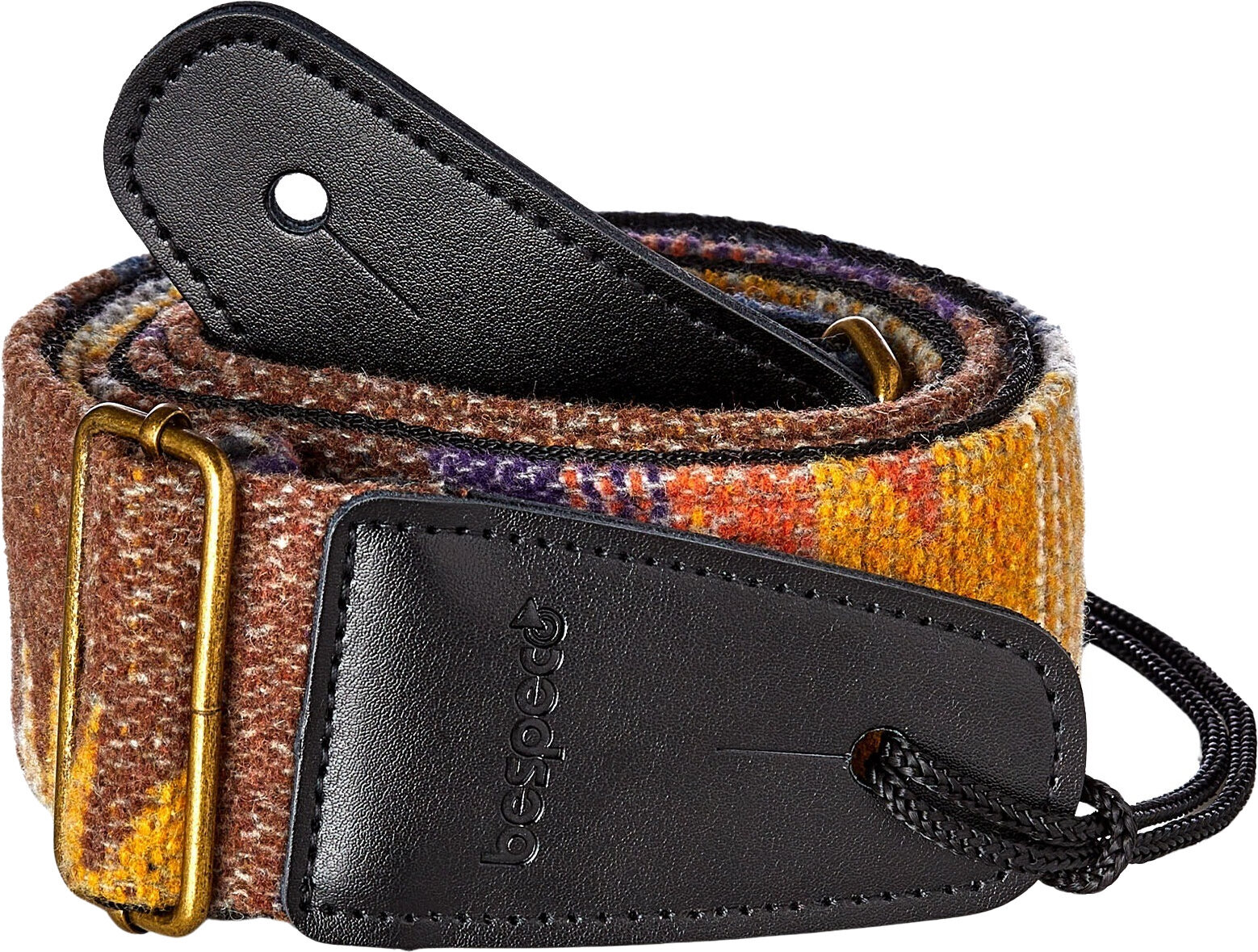 Correa de guitarra textil Bespeco TCVYE Amarillo Correa de guitarra textil