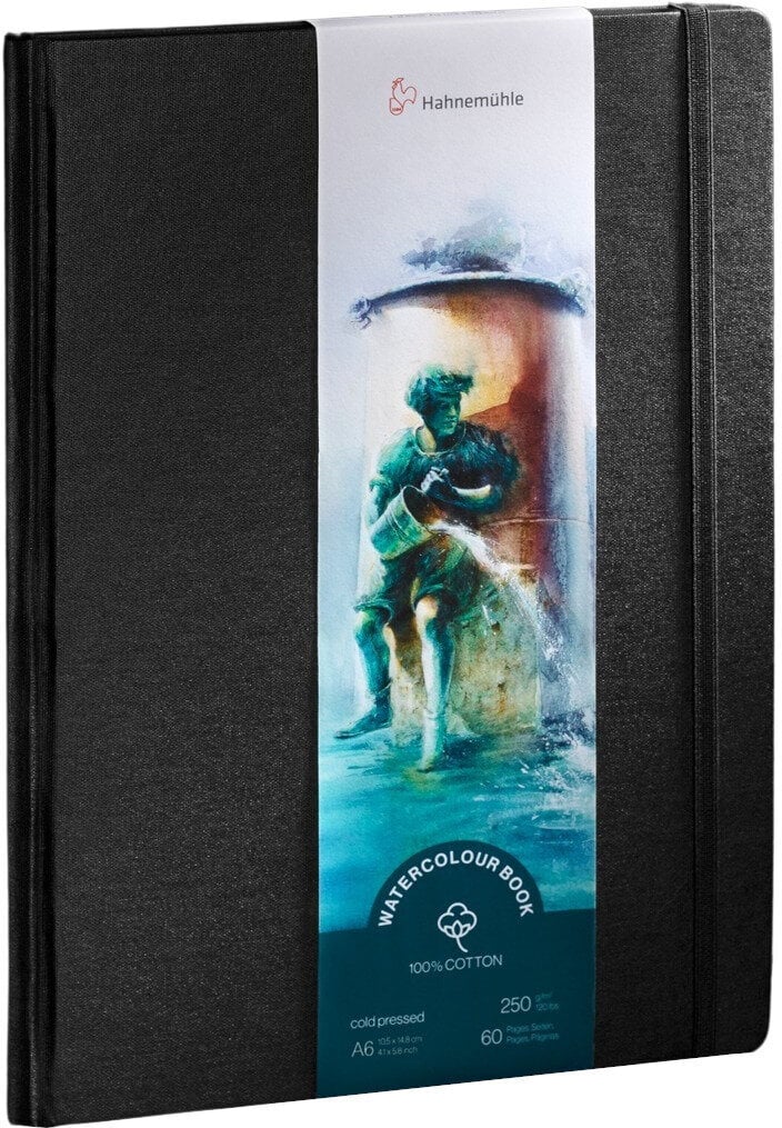Hahnemühle Watercolor 100% Cotton Skicář 60 A5 250 g Black