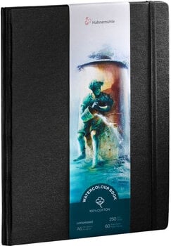 Skizzenbuch Hahnemühle Watercolor 100% Cotton Skizzenbuch 60 A5 250 g Black - 1