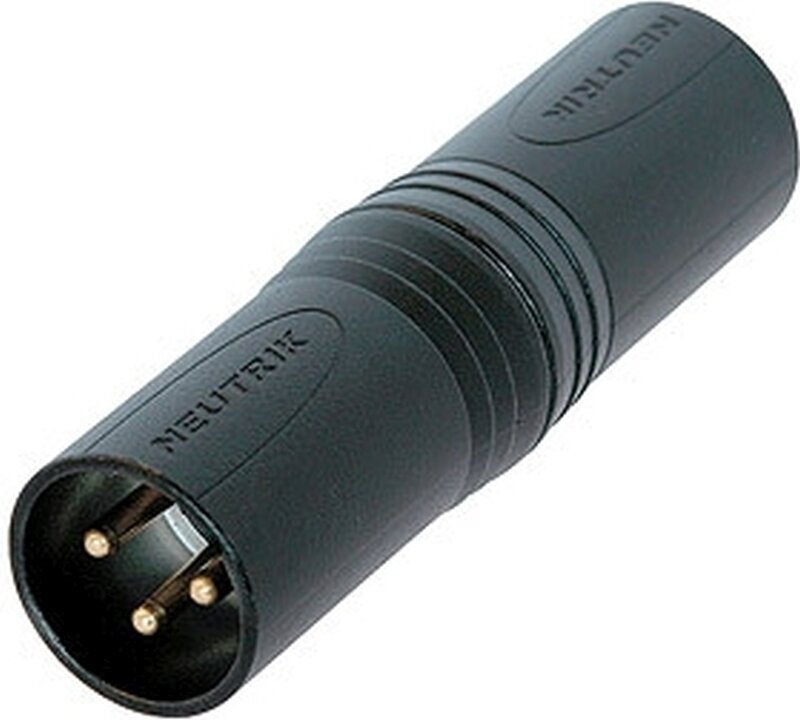 Προσαρμογέας XLR-XLR Neutrik NA3MM-B Προσαρμογέας XLR-XLR