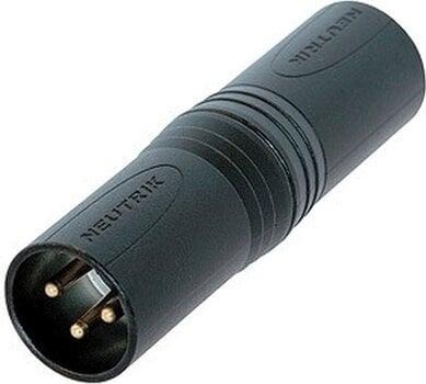 Προσαρμογέας XLR-XLR Neutrik NA3MM-B Προσαρμογέας XLR-XLR - 1