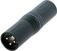 XLR-XLR Adapters: Neutrik NA3MM-B Προσαρμογέας XLR-XLR Προσαρμογέας XLR-XLR Neutrik NA3MM-B Προσαρμογέας XLR-XLR