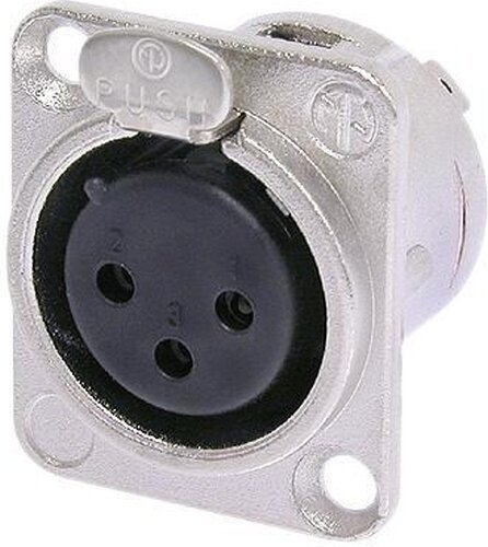 XLR-Stecker Neutrik NC3FD-L-1-SB XLR-Stecker
