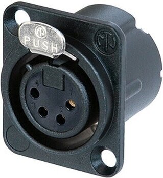 XLR-Stecker Neutrik NC4FD-LX-B XLR-Stecker - 1