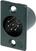 Connettori XLR: Neutrik NC6MP-B Connettore XLR Connettore XLR Neutrik NC6MP-B Connettore XLR