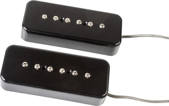 Guitar Pickup Lollar Pickups P-90 Soapbar Set Black Guitar Pickup (Like new) - 1