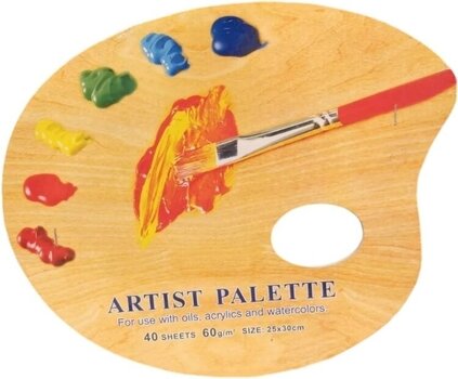 Palette de peinture Renesans 07.4111 Palette de peinture 25 x 30 cm 40 pièces - 1