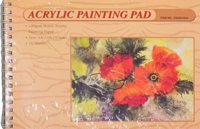 Skissebok Renesans Block For Acrylic Paints A4 400g