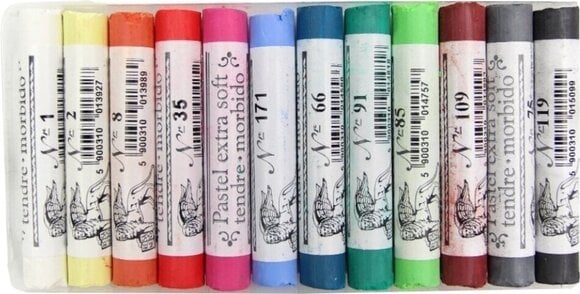 Pehmeä pastelli Renesans 04.4901 Kuivapastellisetti 12 kpl - 1