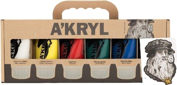 Acrylic Paint Renesans A'Kryl Set of Acrylic Paints 6 x 100 ml - 1