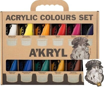 Acrylfarbe Renesans A'Kryl Set Acrylfarben 12 x 100 ml - 1