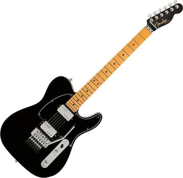 Guitare électrique Fender American Ultra Luxe Telecaster FR HH MN Mystic Black Guitare électrique - 1