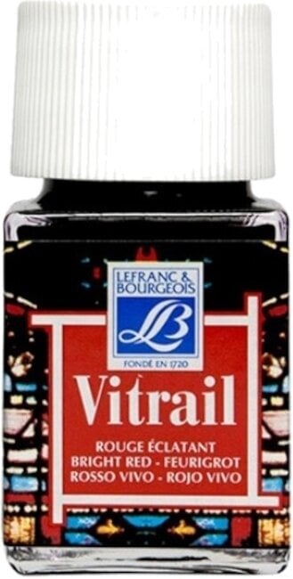 Lefranc & Bourgeois Vitrail Barva na sklo 433 Bright Red 50 ml 1 ks