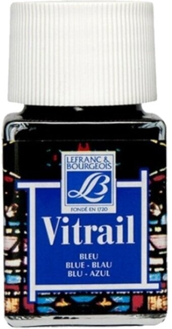 Lefranc & Bourgeois Vitrail Barva na sklo 025 Blue 50 ml 1 ks