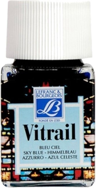 Lefranc & Bourgeois Vitrail Barva na sklo 028 Sky Blue 50 ml 1 ks