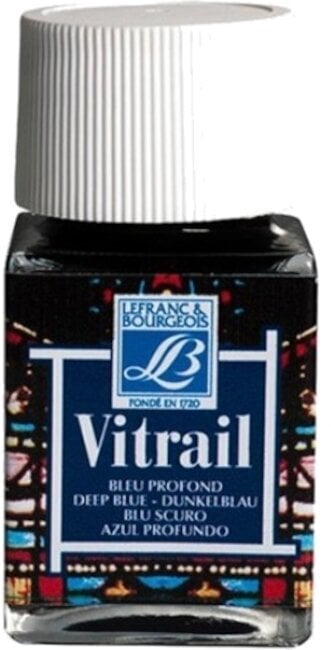Lefranc & Bourgeois Vitrail Barva na sklo 465 Deep Blue 50 ml 1 ks