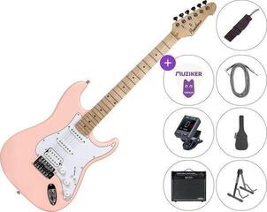 Chitară electrică Pasadena ST-11 SET 80W Pink Chitară electrică