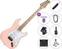 Guitarra elétrica Pasadena ST-11 SET 80W Pink Guitarra elétrica