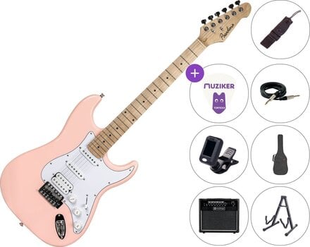Electric guitar Pasadena ST-11 SET 20W Pink Electric guitar - 1