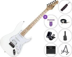 Electric guitar Pasadena ST-11 SET 20W White Electric guitar