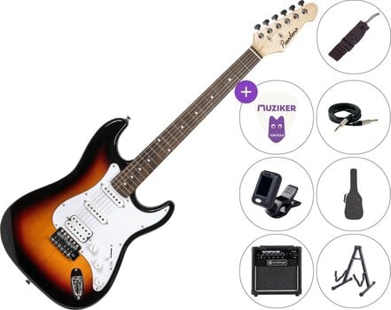 Elektrinė gitara Pasadena ST-11 Sunburst SET 10W - 1