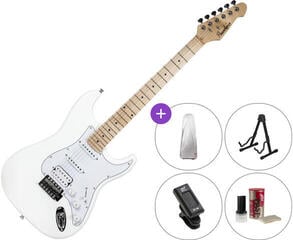 Electric guitar Pasadena ST-11 Set White Electric guitar