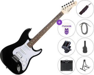 Guitarra eléctrica Pasadena ST-11 SET 80W Black Guitarra eléctrica