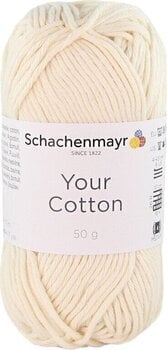 Pređa za pletenje Schachenmayr Your Cotton 00002 Natural Pređa za pletenje - 1