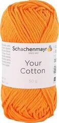 Knitting Yarn Schachenmayr Your Cotton 00023 Tangarine Knitting Yarn