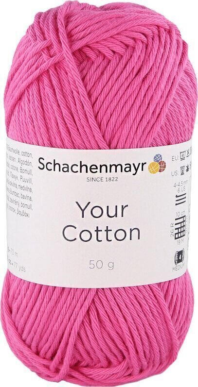 Плетива прежда Schachenmayr Your Cotton 00036 Pink Плетива прежда