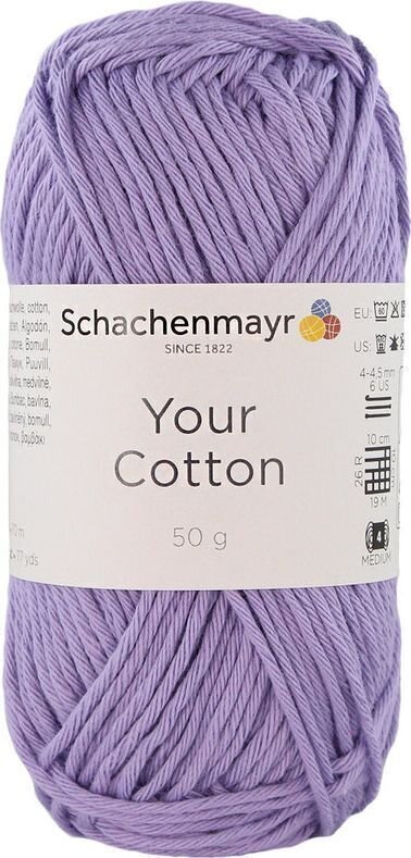 Плетива прежда Schachenmayr Your Cotton 00045 Lilac Плетива прежда
