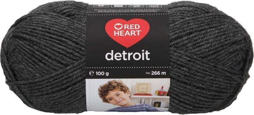 Fire de tricotat Red Heart Detroit 05671 Anthracite Mel Fire de tricotat