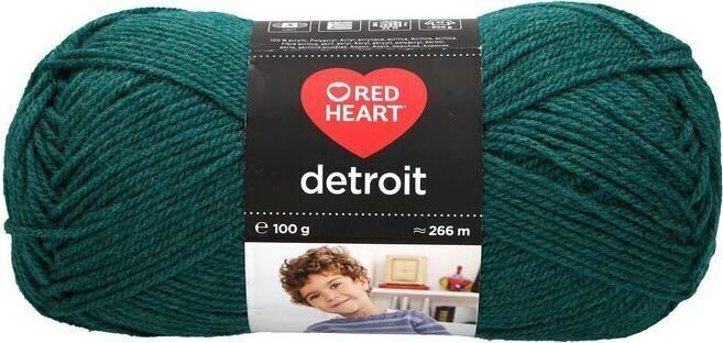 Pređa za pletenje Red Heart Detroit 06966 Petrol Green Pređa za pletenje