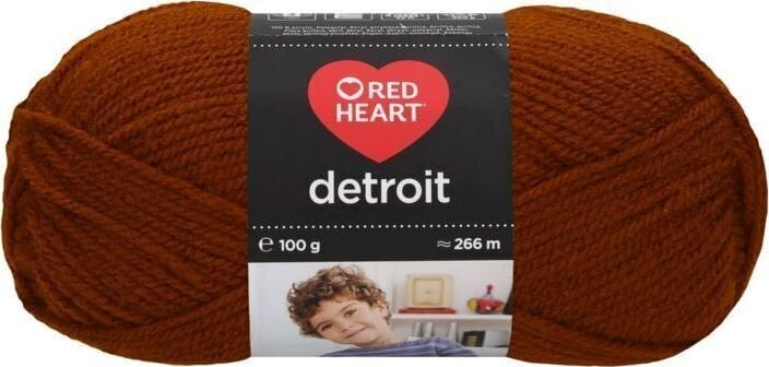 Pređa za pletenje Red Heart Detroit 06970 Mid Brown Pređa za pletenje