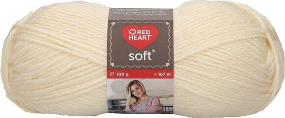 Pletací příze Red Heart Soft 00002 Nature Pletací příze - 1